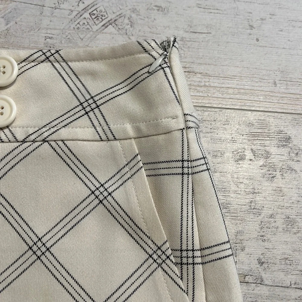 Ann Taylor Loft Plaid Skirt Side Zipper size 6